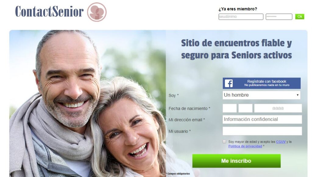 Registro Gratis en Contact Senior 